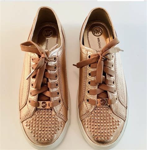 woman michael kors boerum sneakers|Michael Kors rose gold trainers.